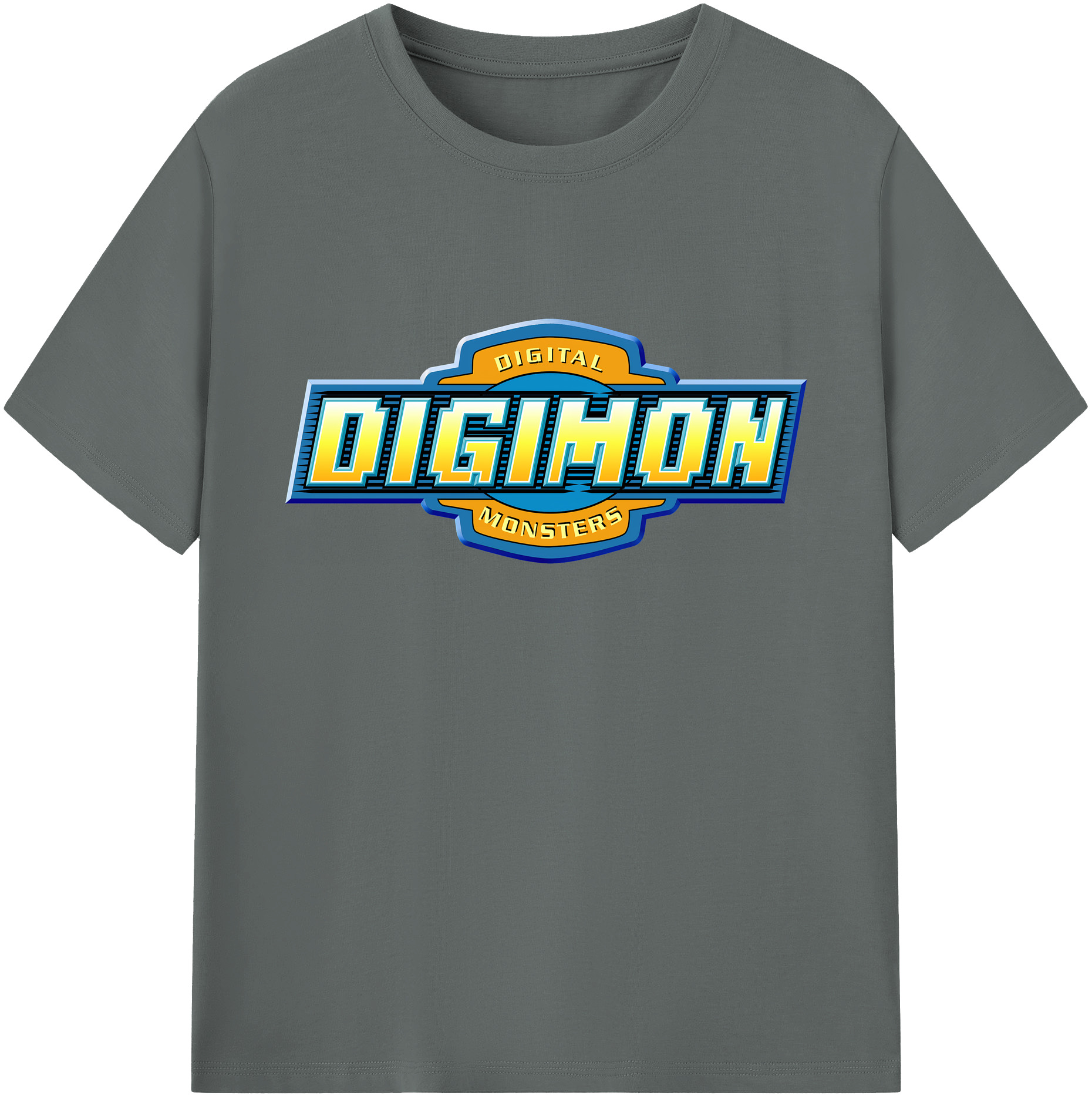 （画像用） Digimon デジタルモンスター/デジモン 綿100％ メンズ半袖Tシャツ｜肌触りやわらか＆通気性